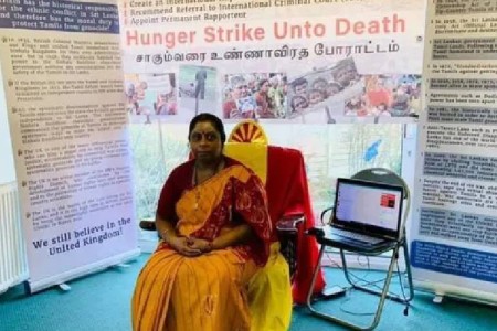 பிரித்தானியாவில் உண்ணாவிரதப் போராட்டத்தில் ஈடுபட்டுள்ள அம்பிகாவிற்கு பிரபல தமிழ் நடிகர் ஆதரவு!