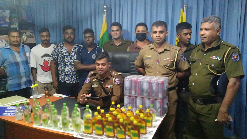 மதுபான போத்தல்களுடன் ஒருவர் கைது-Kilinochchi news