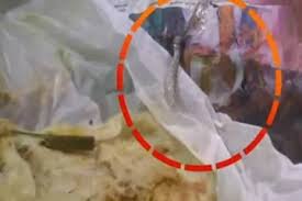 பாம்பு தோலுடன் வந்த பரோட்டா பார்சல்-Karihaalan news