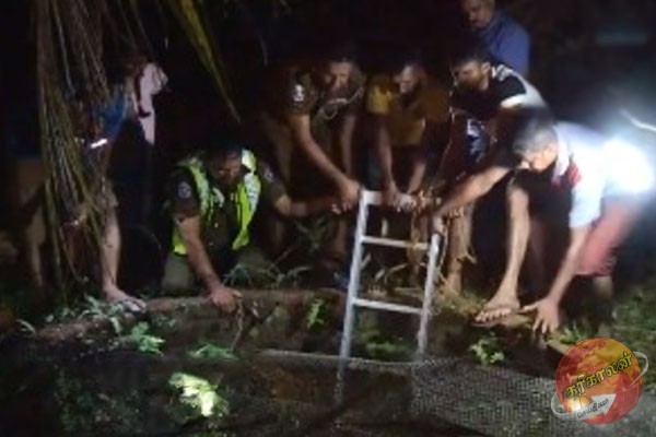 கிணற்றில் வீழ்ந்த திருடன்