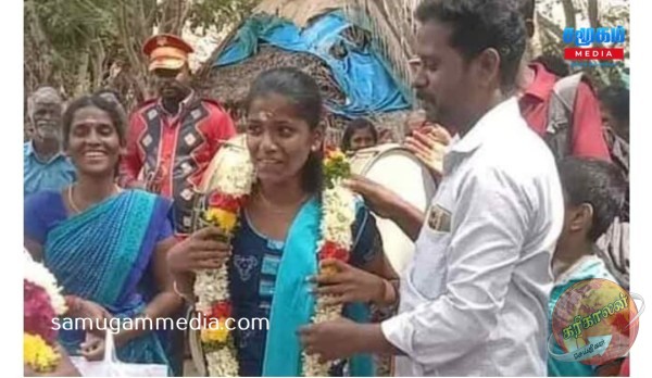 சிறுமி அசானிக்கு மேளதாளத்துடன் வரவேற்பு!