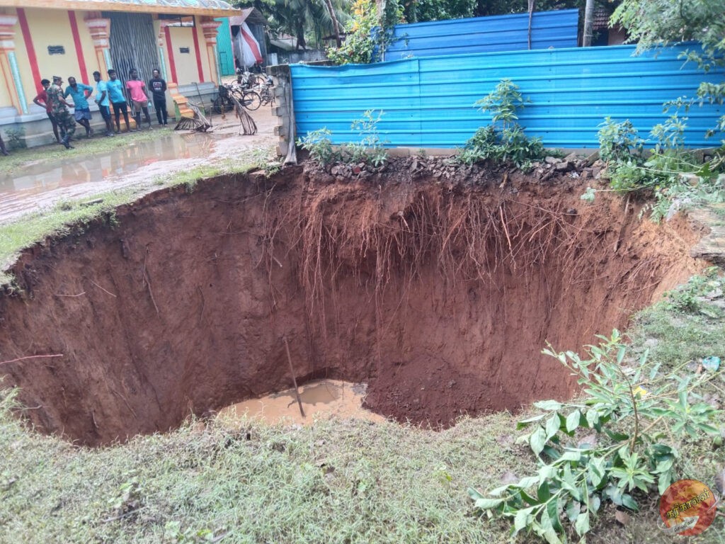 யாழ்ப்பாணத்தில் பரபரப்பு சம்பவம்: திடீரென தரையிறங்கிய கிணறு!