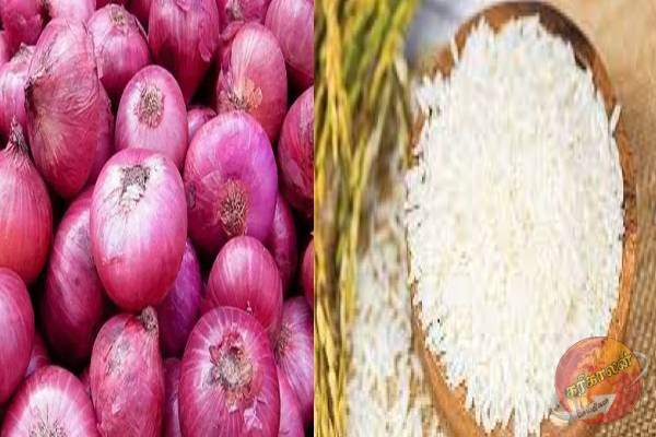 அரிசி, வெங்காயத்திற்கான வரி குறைப்பு