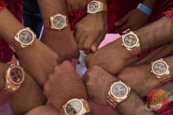 அம்பானி திருமணத்திற்கு வந்தவர்களுக்கு 2 கோடி மதிப்புள்ள கைக்கடிகாரங்கள் பரிசு