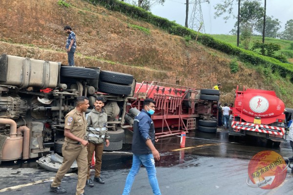 விபத்துக்குள்ளான எரிபொருள் பௌசரால் சுற்றுச்சூழலுக்கு பாரிய பாதிப்பு
