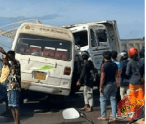 மடு தேவாலயத்திற்கு சென்று மடுமாதாவை தரிசித்து விட்டு திரும்பியோர் மன்னார் இழுப்பைக் கடவையில் விபத்தில் சிக்கிய துயரச் சம்பவ