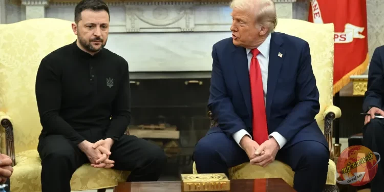 அமெரிக்க ஜனாதிபதி டொனால்ட் டிரம்பிற்கும் உக்ரைன் ஜனாதிபதி ஜெலன்ஸ்கிக்கும் இடையிலான சந்திப்பு இன்று,