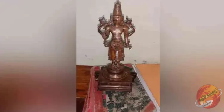 தமிழகம் தூத்துக்குடியில் இருந்து இலங்கைக்கு கடத்த முயன்ற ஐம்பொன் சிலையுடன் இந்திய பிரஜைகள் இருவர் கைது