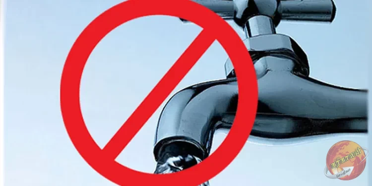 கொழும்பு மாவட்டத்தின் பல பகுதிகளில் நாளை சனிக்கிழமை முற்பகல் 10.30 மணி முதல், 09 மணித்தியாலங்கள் நீர் விநியோகத்தடை