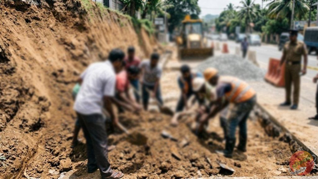கண்டியில் 20 அடி மண்மேடு சரிந்து தொழிலாளி கவலைக்கிடம்!