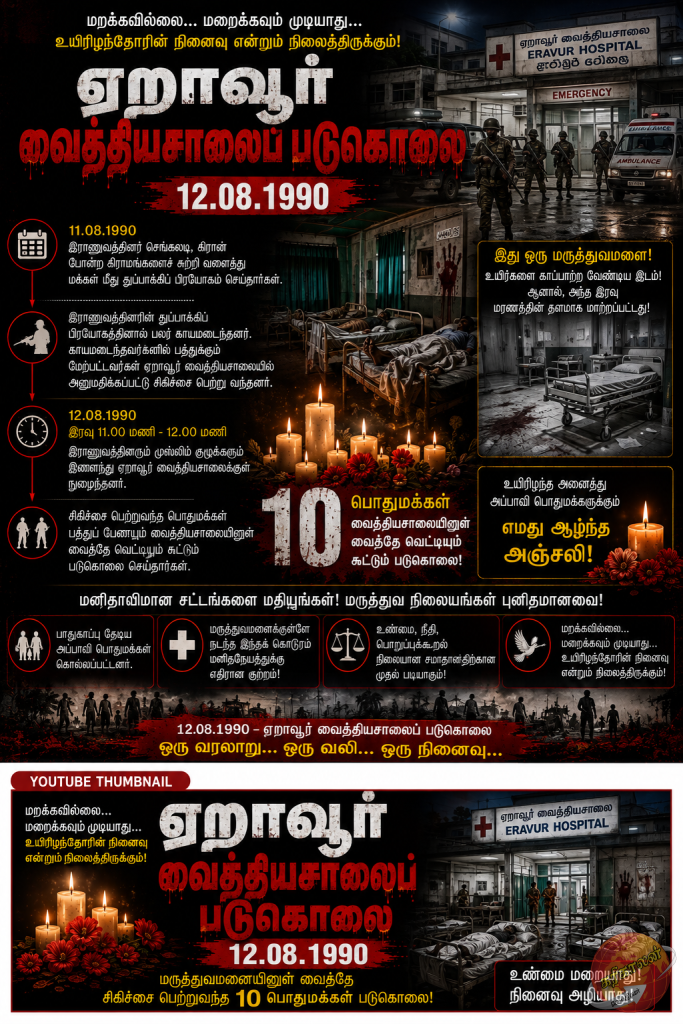 ஏறாவூர் வைத்தியசாலைப் படுகொலை – 12.08.1990